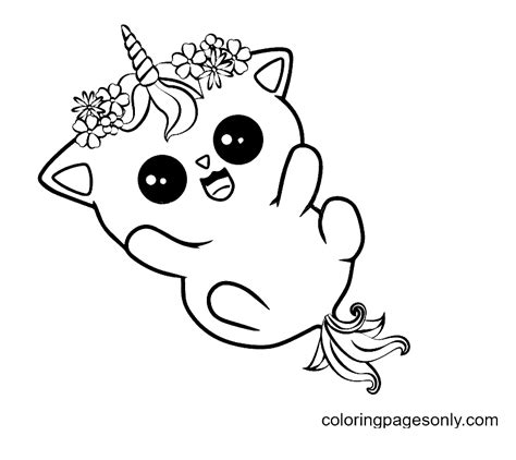 Kittycorn Coloring Pages - Coloring Home