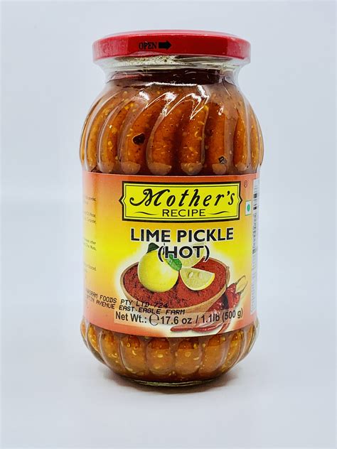 Mothers Lime Pickle Hot 500gm Pride Of Punjab