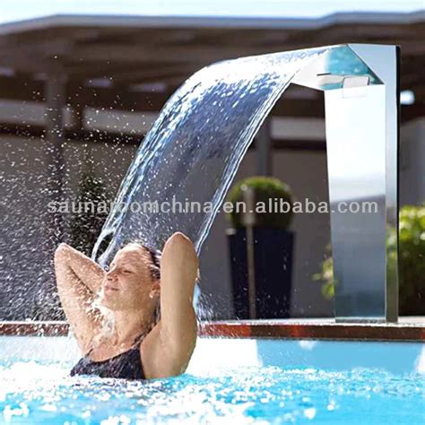 Swimming And Spa Pool Stainless Steel Fully Covered Outdoor Pool Shower