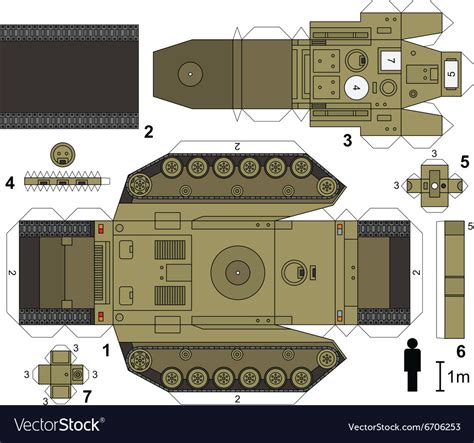 Paper Model Of A Tank Vector Image By Martin2015 Image 6706253