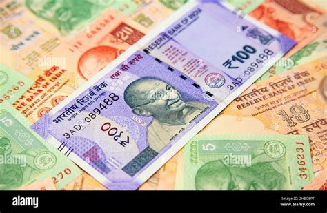 Collection Of The Indian Banknotes Stock Photo Alamy