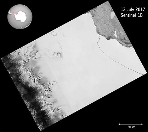 How Satellites Watched Birth Of A Giant Iceberg In Antarctica Photos