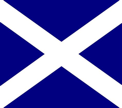 Blue Flag With White X