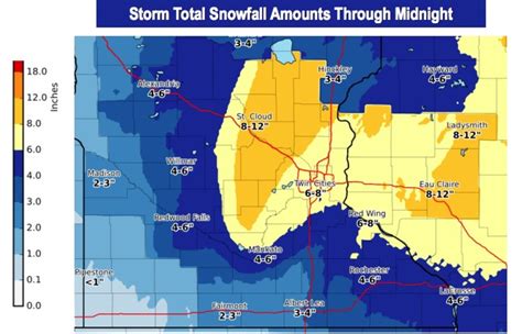 Update Twin Cities Added To Winter Storm Warning Snow Totals Expected