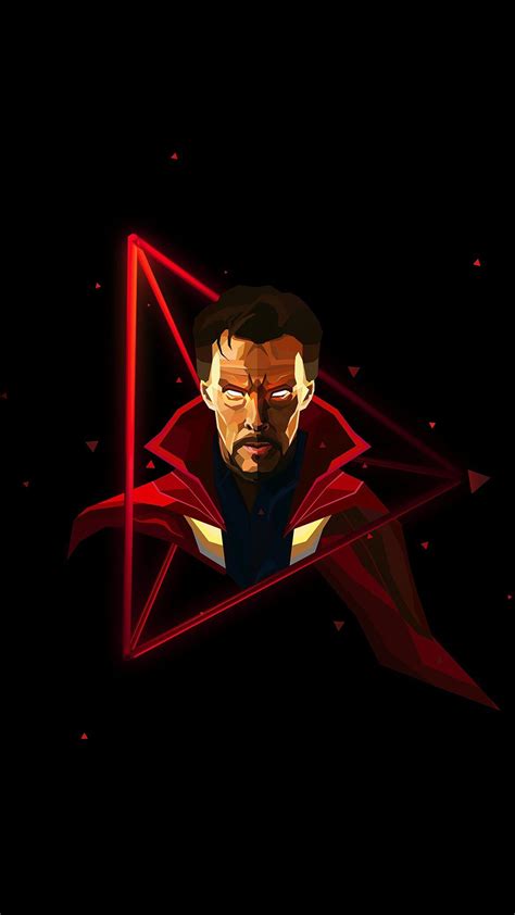 Doctor Strange Neon Avengers Infinity War Iphone Wallpaper