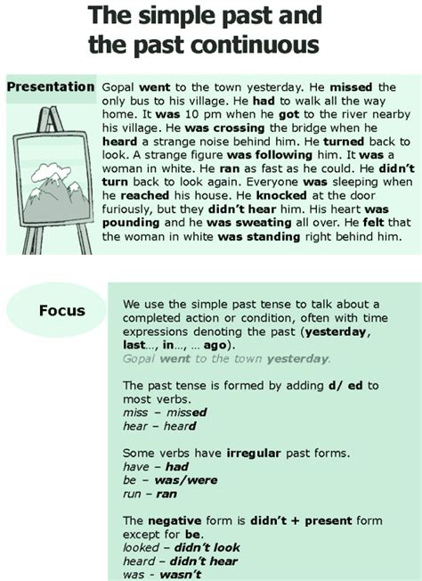 Grade 6 Grammar Lesson 3 The Simple Past And The Past Continuous