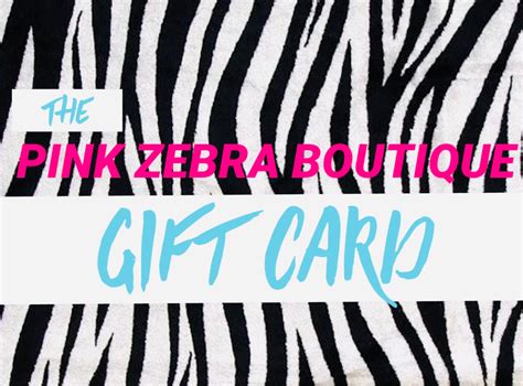 The Pink Zebra Boutique T Card