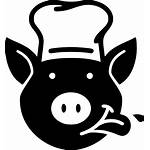 Pig Chef Icon Bacon Svg Pork Ribs