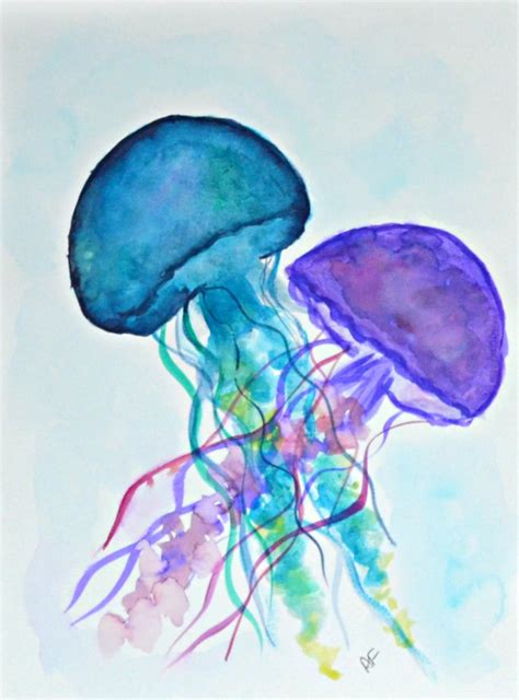 This Item Is Unavailable Etsy Sea Art Jellyfish Painting Fish