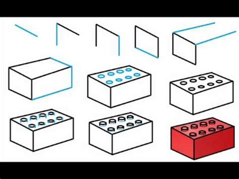It doesn't matter which side you chose. How To Draw A Lego Brick Step By Step Drawing Tutorial ...