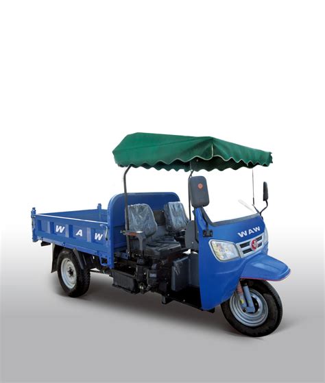 Wuzheng Diesel Cargo Tricycle Three Wheel Vehicle With Open Cabin