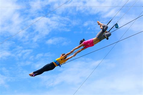 Flying Trapeze At Mid Air Circus Arts Phuket Thailand Life Out