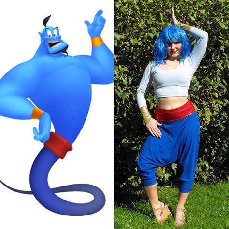 Aladdin Genie Costume Genie Halloween Costume For Women Etsy