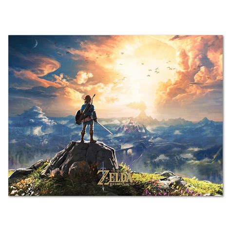 The Legend Of Zelda Breath Of The Wild Poster Official Key Art
