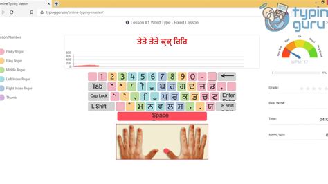 Online Typing Tutor For Punjabi Raavi Font Youtube
