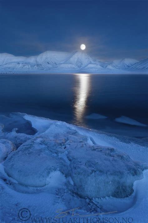 Full Moon During The Polarnight Polar Night Night Photography