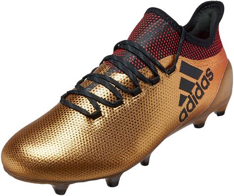 Adidas X 171 Fg Tactile Gold Metallic And Solar Red Soccer Master