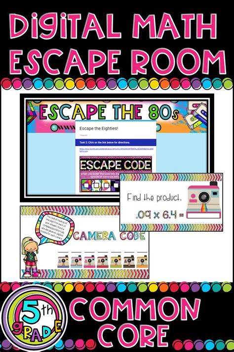 This escape room's theme is teamwork and students can and should work together to figure out the clues. 5th Grade Digital Escape Room Math Review | 6th grade Back ...
