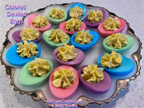 Beautifully Colored Deviled Eggs All Free Crafts