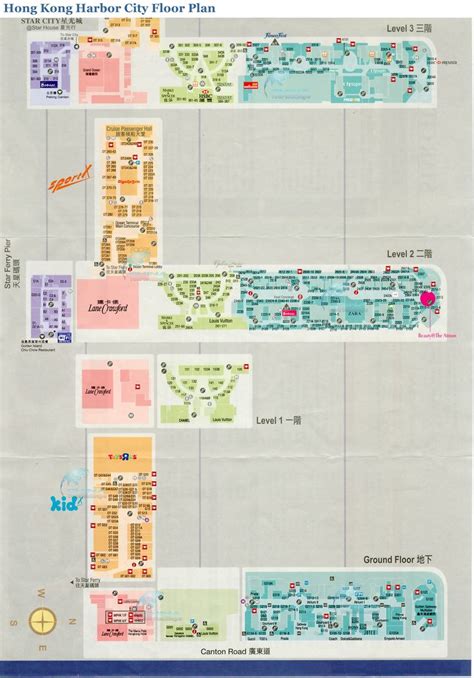 Hong Kong Harbor City Floor Plan Harbor City Maps Harbor City Floor
