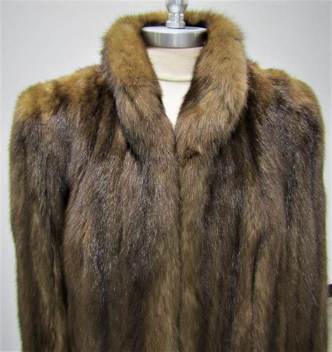 russian barguzin sable pre owned jacket size 8 10 madison avenue furs and henry cowit inc
