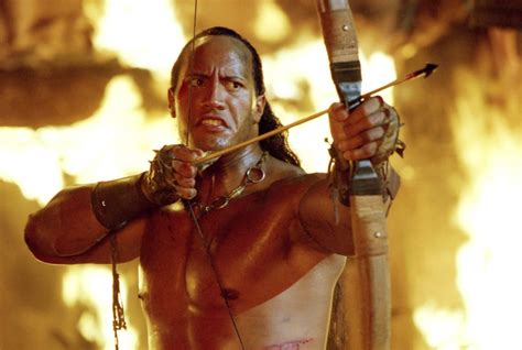 The Scorpion King Dwayne Johnson S Shirtless Movie Pictures Popsugar Entertainment Photo