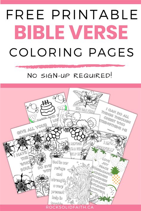 Bible coloring pages for kids. Free Printable Bible Verse Coloring Pages For Adults ...