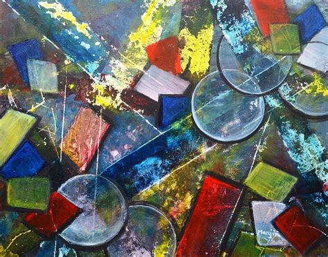 Its Complicated Abstract Geometric Painting Painting By