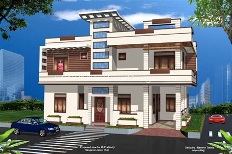 By becoming a member you will be able to manage your projects shared from home design 3d apps, comment others projects and be part of our community! 3D views of Rajasthan style Home Exterior