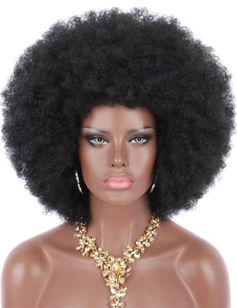 Buy Kalyss 8 Women S Short Afro Curly Hair Black Wigs For Black Women Large Bouncy And Soft