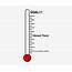 Small  Fundraising Thermometer Template Transparent PNG 288x592