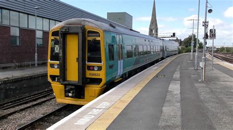Arriva Trains Wales Class 158 Departing Gloucester 02818 Youtube