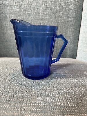 Vintage Hazel Atlas Cobalt Blue Depression Glass Creamer Pitcher Ebay