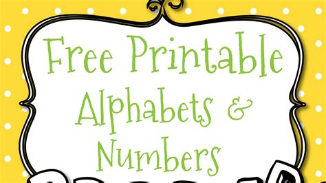 Free Printable Block Letters And Numbers Printable Templates