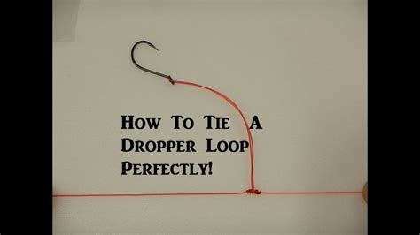 How To Tie The Perfect Dropper Loop Fishing Hook Knots Fishing Knots