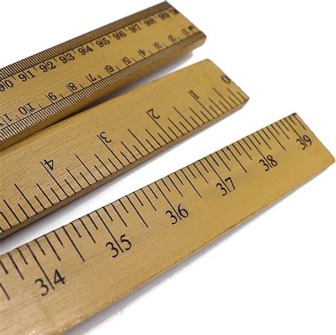 Pack Of 10 39 Wood Double Sided Meter Stick Yardstick