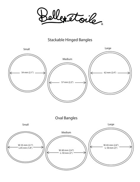 Size Guide Belle Étoile Jewelry
