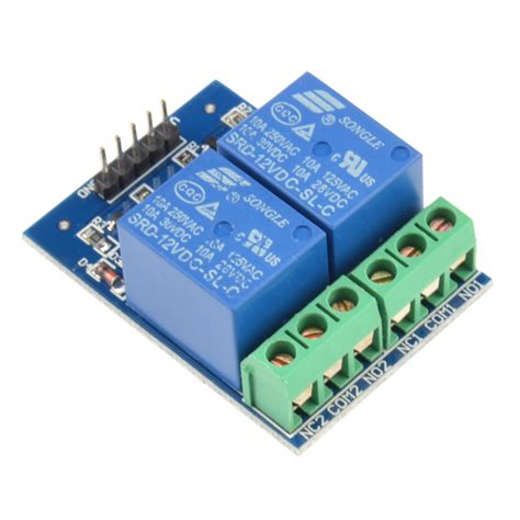 12v 10a Two 2 Channel Relay Module With Optocoupler For Pic Avr Dsp Arm
