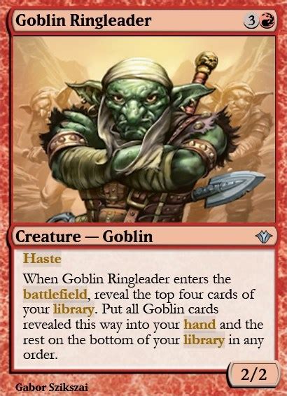 Check spelling or type a new query. Goblin Ringleader (MTG Card)