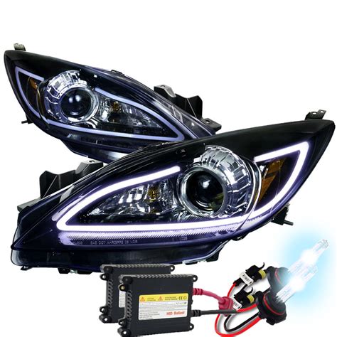 The video above shows you to replace the headlight in your 2010 mazda 6. HID Xenon + 2010-2013 Mazda 3 LED DRL Strip Projector ...