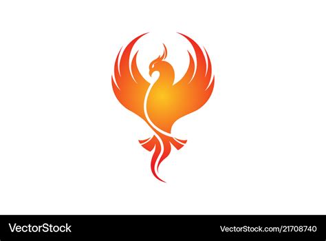 Creative Phoenix Bird Logo Royalty Free Vector Image