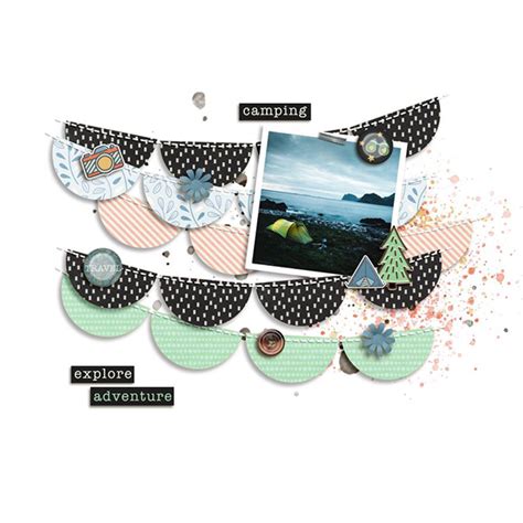 Digital Scrapbook Template Trimmed Templates Scrapping With Liz