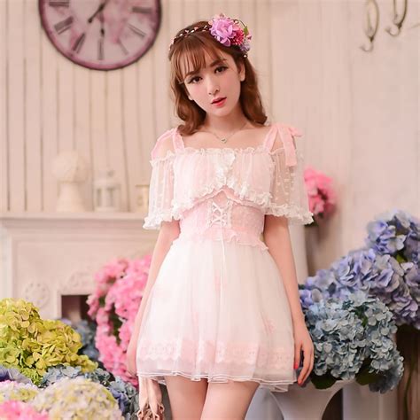 Buy Candy Rain 2017 Summer Fashion Women Girls Cute Solid Color Pink Lace Dress