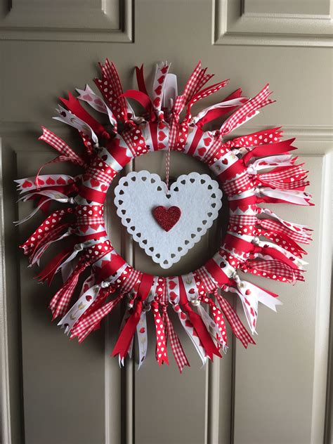 Dollar Tree Valentines Day Wreath All Supplies From The Dollar Store