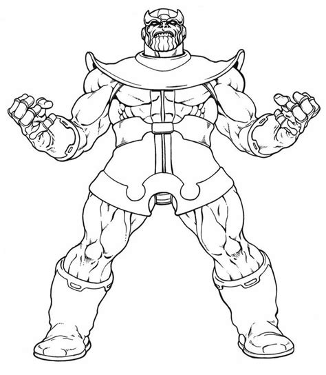 Click on the worksheet to open the pdf to print. Dibujos para colorear: Thanos imprimible, gratis, para los ...