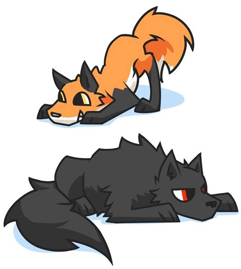 Anime Fox And Wolf