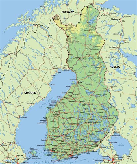 In englischer sprache ausgeliefert oder in der landessprache. Arctic circle Finland map - Karte von Polarkreis Finnland ...