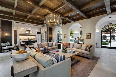 Spanish Colonial Style Estate In California With Warm And