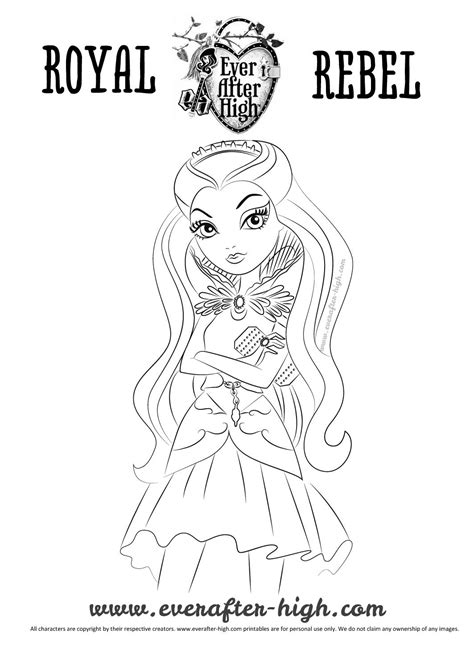 I made it because like you, i also fall in love with her character. Raven Queen coloring pages | Ever After High