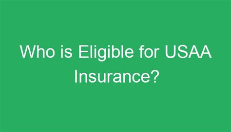 Who Is Eligible For Usaa Insurance